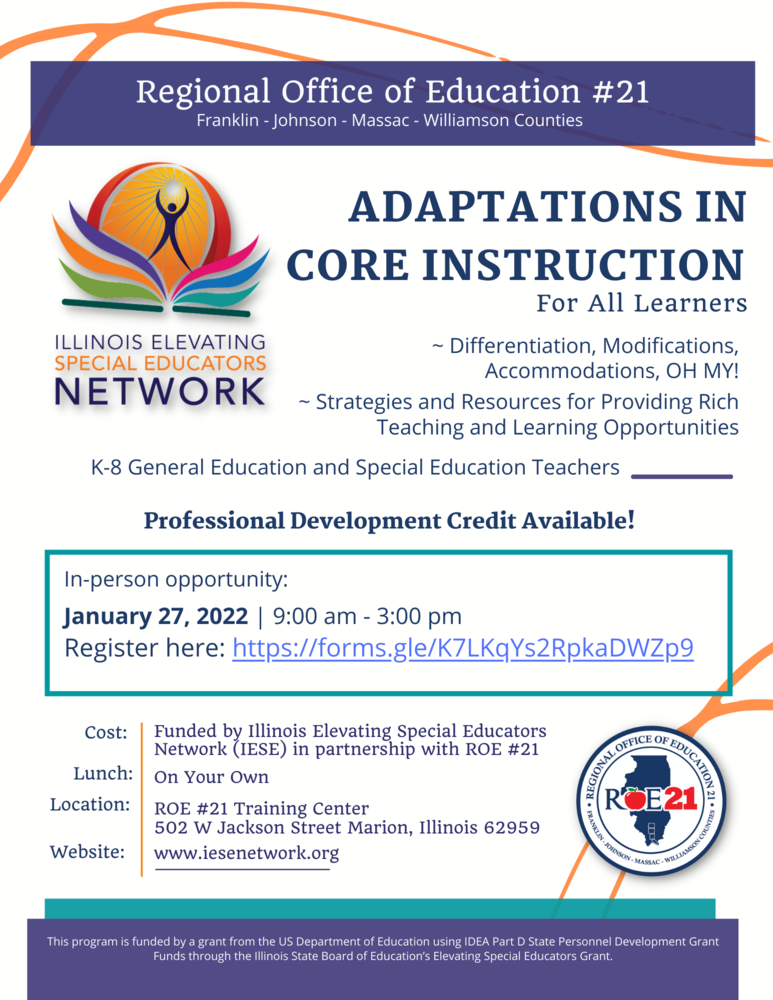 Adaptations in Core Instruction Flyer