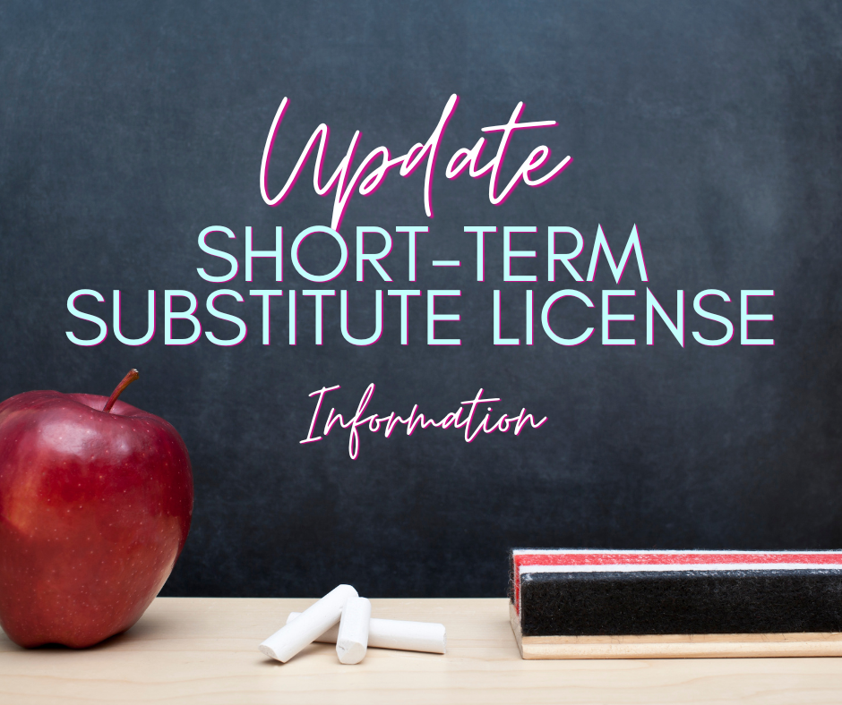 Short-Term Substitute Teacher Information