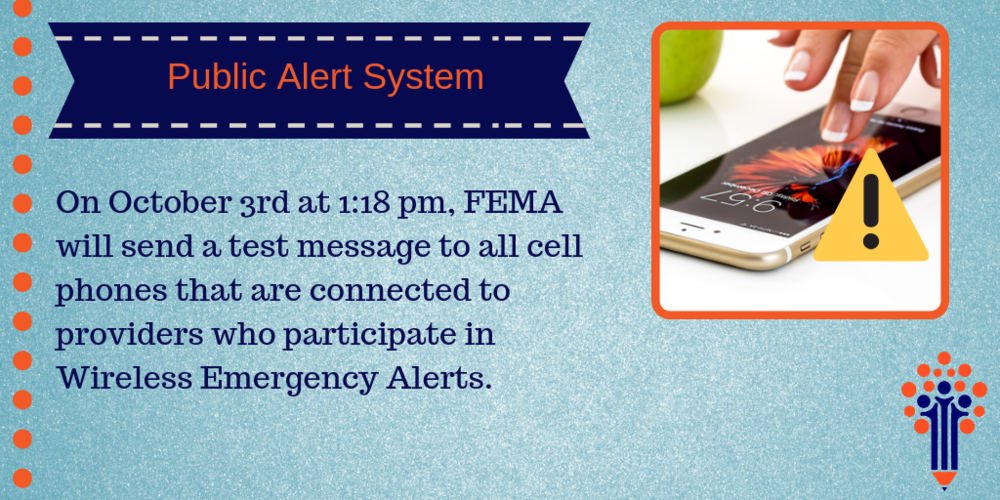 Reminder: Public Alert System Test Today