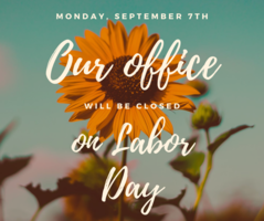 Closed for Labor Day