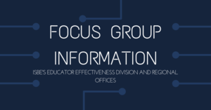 Focus Group Information