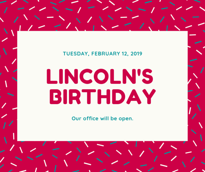 Lincoln's birthday image